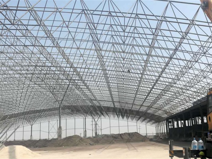 新郑钢厂料仓网架工程